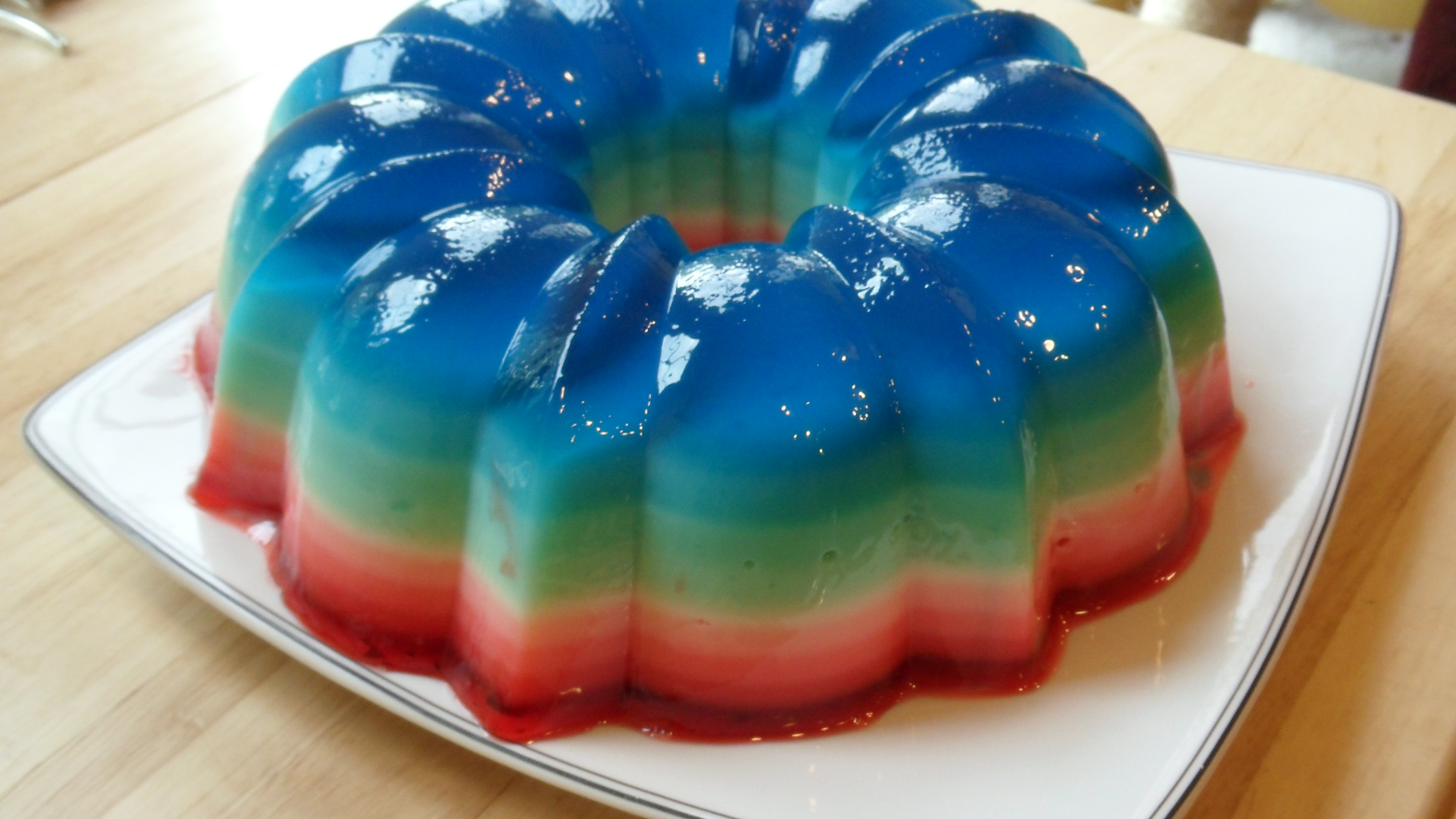 6 layer jello mold for an army, a family favorite since I was a kid and  well before then too. : r/Old_Recipes