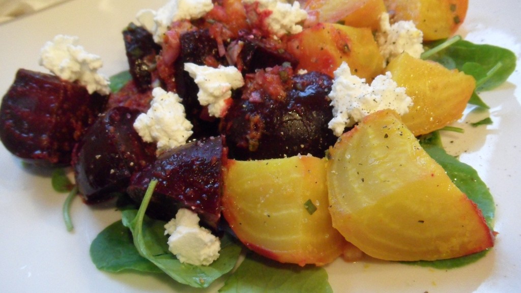 Well Dined | Salt Roasted Beet Salad with Goat Cheese