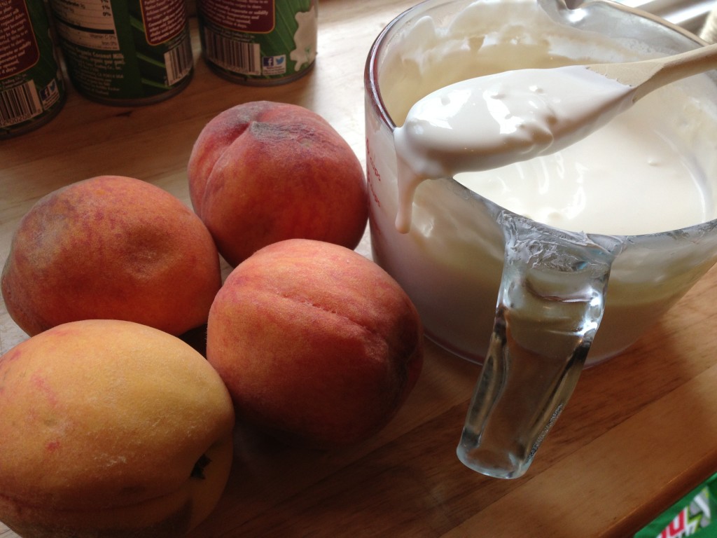 Well Dined | Homemade Creme Fraiche and Peaches