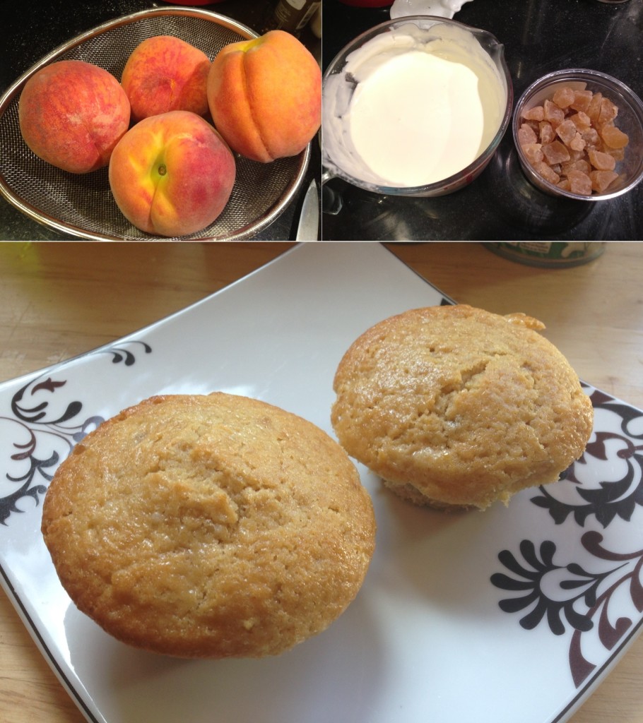 Well Dined | Peach Ginger Muffins