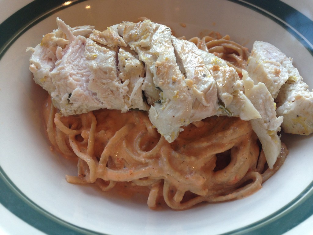 Well Dined | Roasted Red Pepper Alfredo