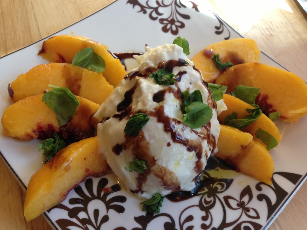 Well Dined | Burrata and Peach