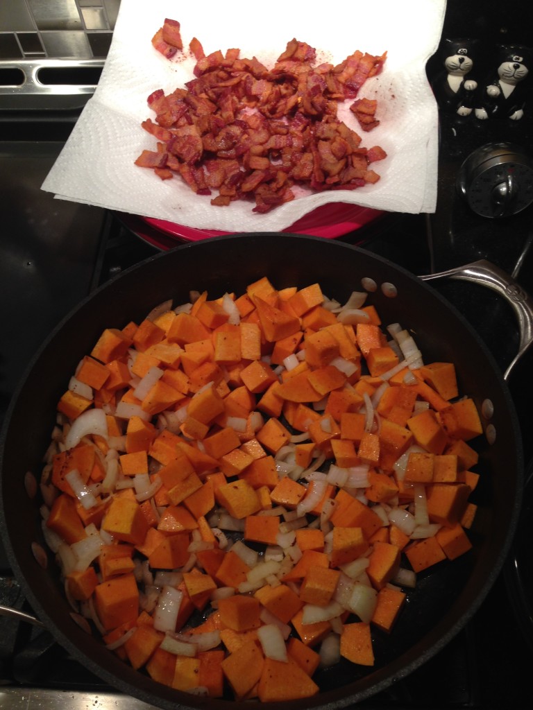 Well Dined | Butternut Squash and Bacon Mac and Cheese