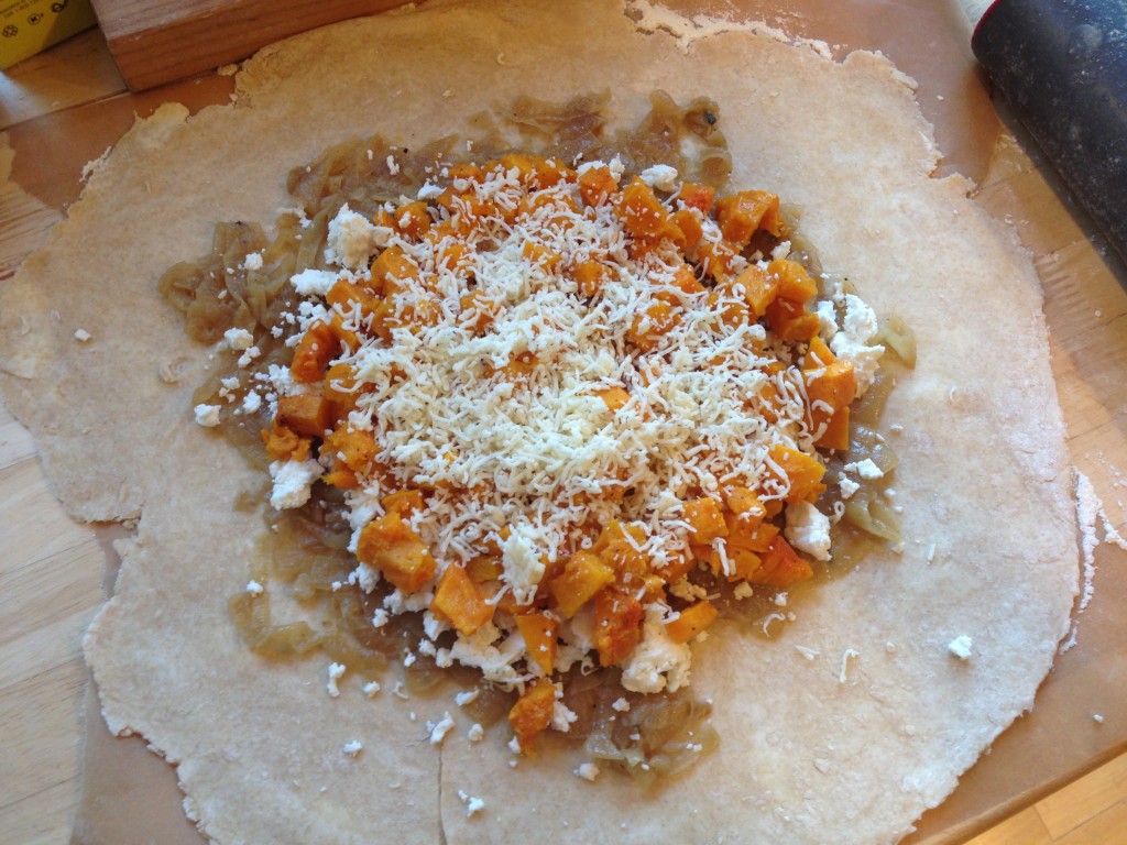 Well Dined | Roasted Butternut Squash, Caramelized Onion, and Goat Cheese Galette