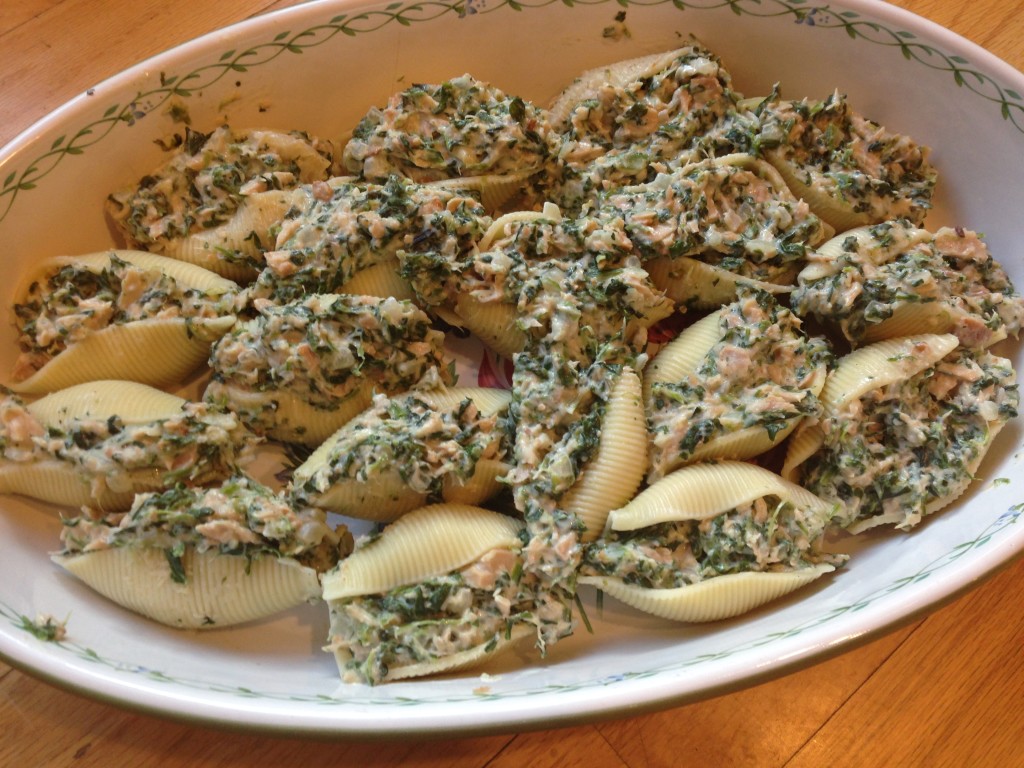 Well Dined | Tuna and Spinach Stuffed Shells