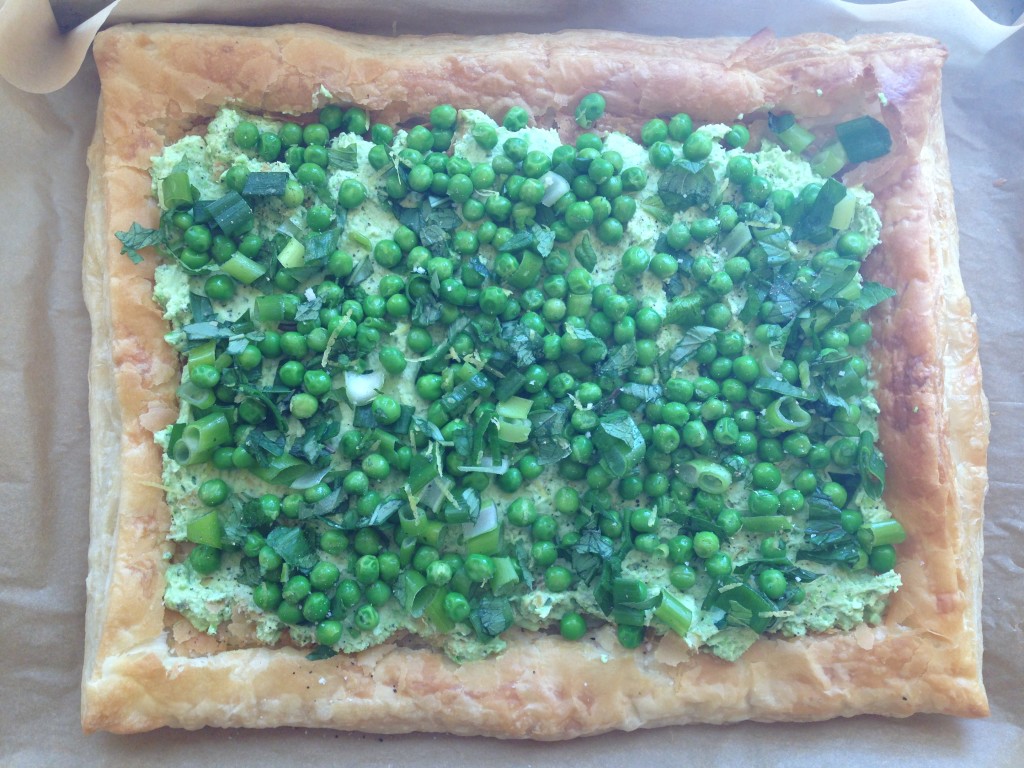 Well Dined | Pea and Ricotta Tart