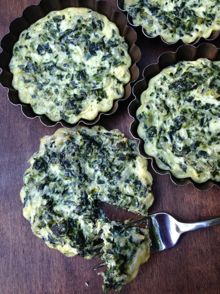 Well Dined | Mini Spinach Crustless Quiches