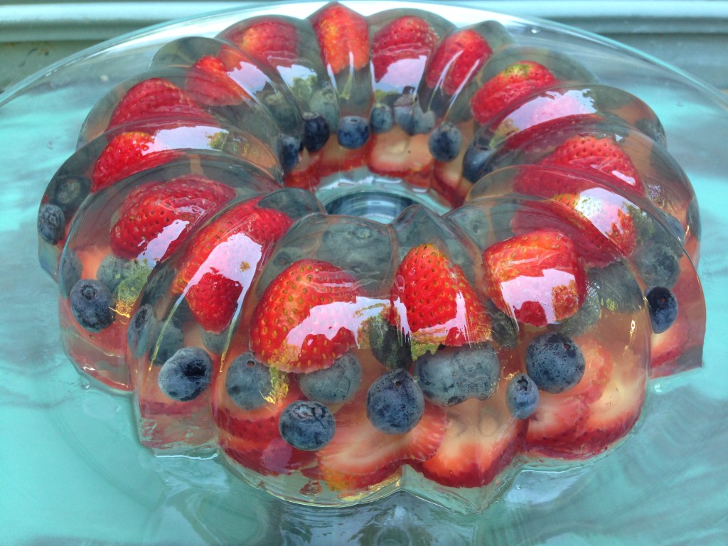 Well Dined | Red, White, and Blue Sparkling Gelatin Mold