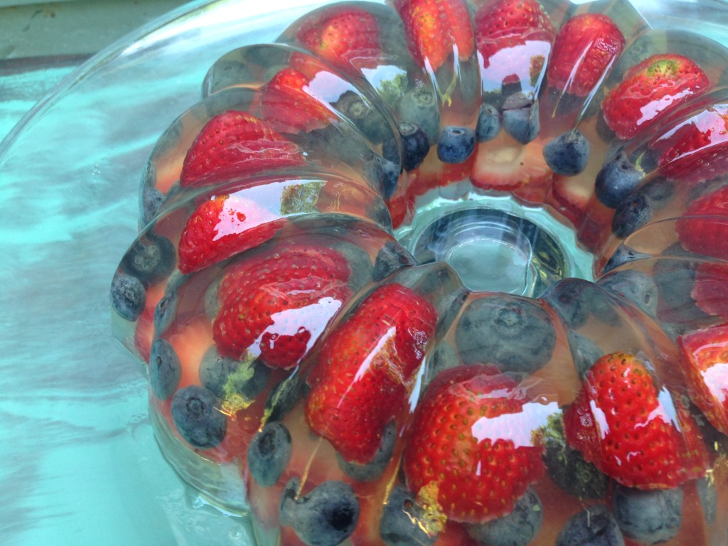 Well Dined | Red, White, and Blue Sparkling Wine Gelatin Mold
