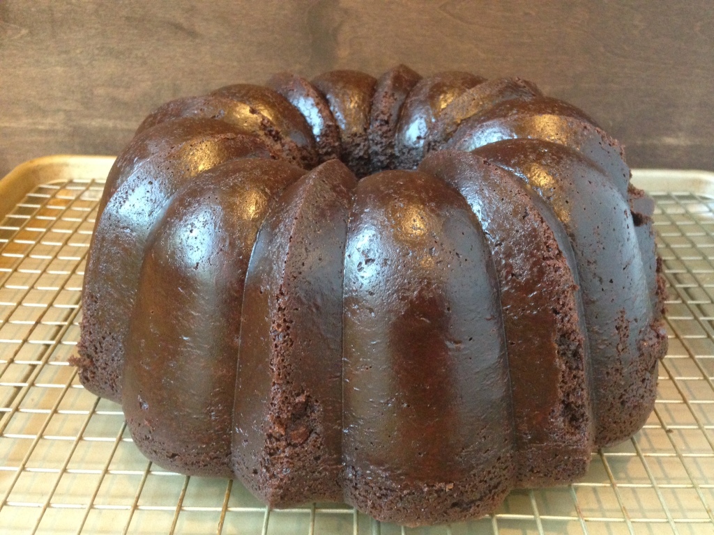Well Dined | Chocolate Sour Cream Bundt Cake