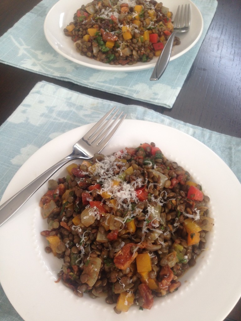 Well Dined | Lentil Salad with Walnuts and Herbs