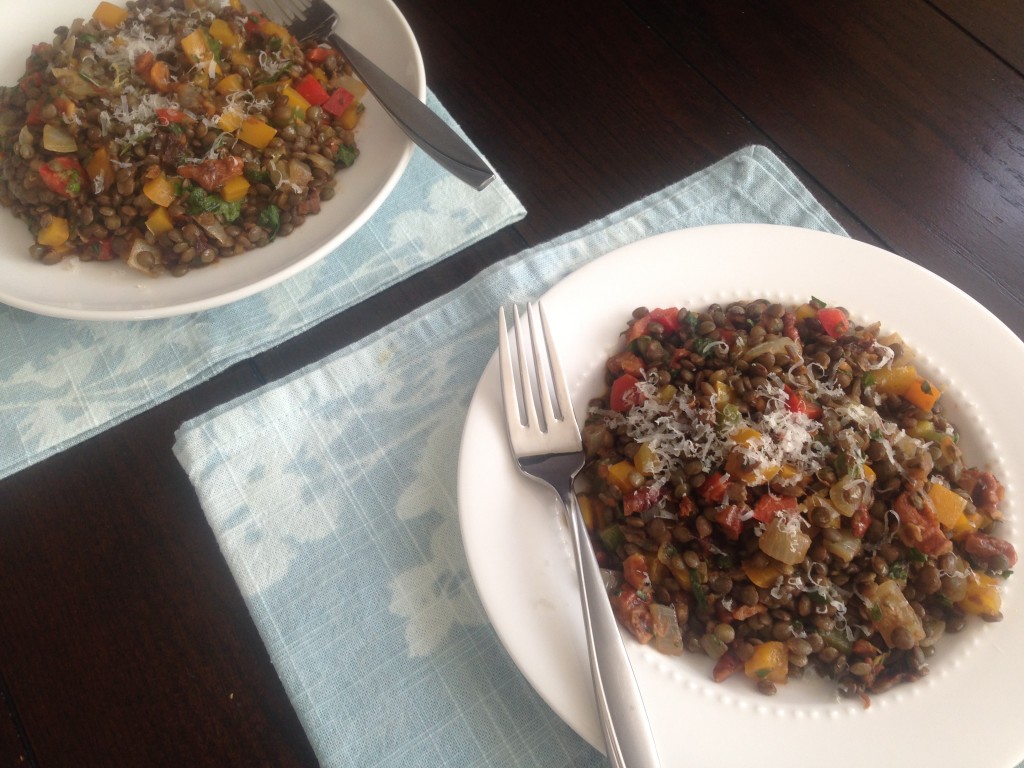 Well Dined | Lentil Salad with Walnuts and Herbs