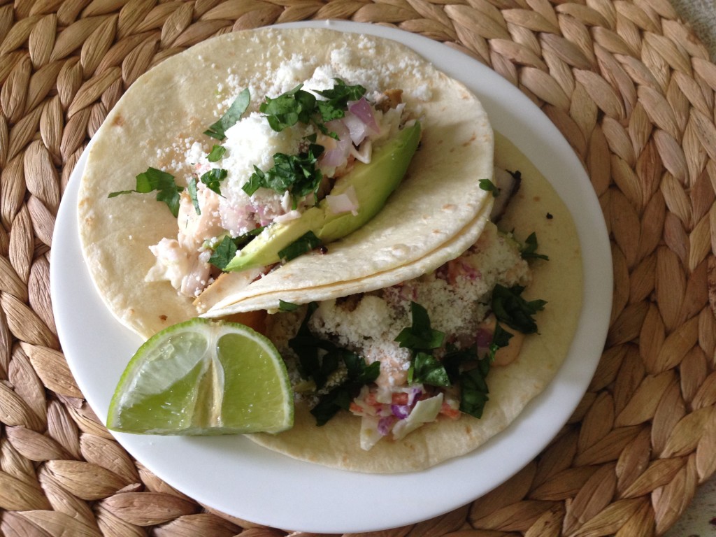 Well Dined | Fish Tacos with Chipotle Mayo and Coleslaw