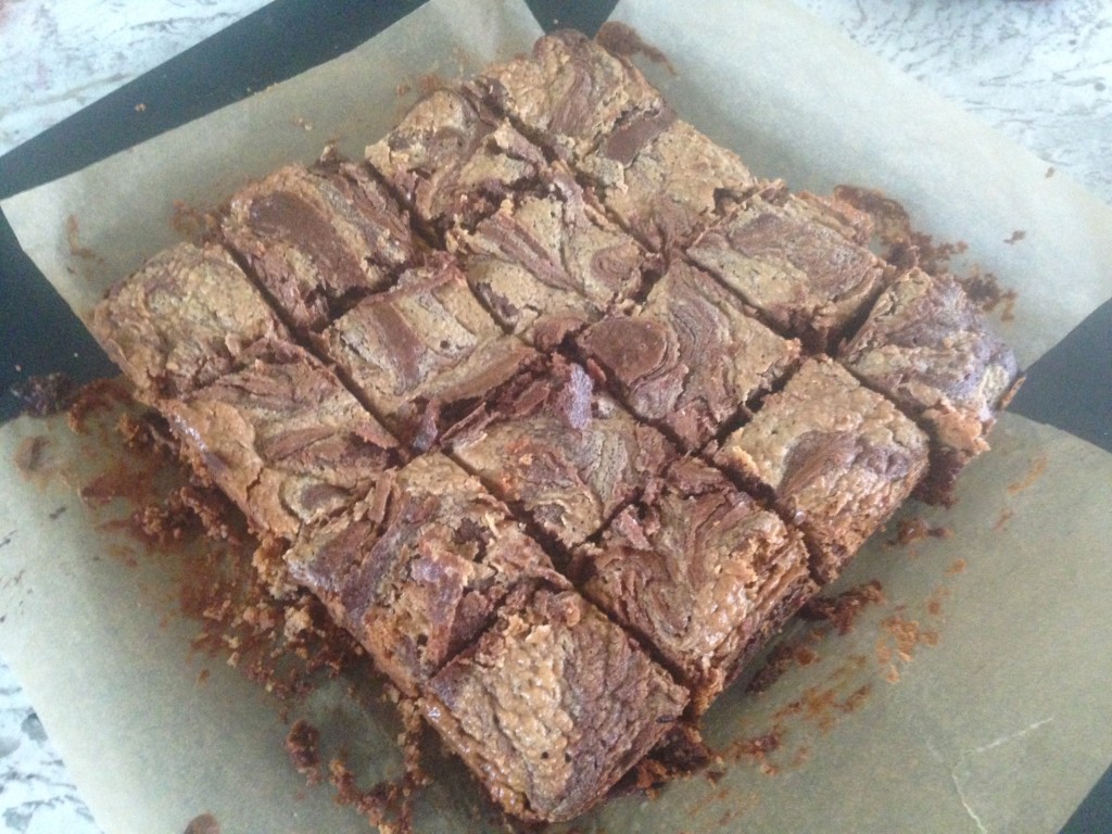 Well Dined | Salty Peanut Butter Swirl Brownies