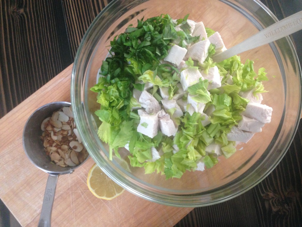 Well Dined | Creamy Lemon and Fresh Basil Chicken Salad
