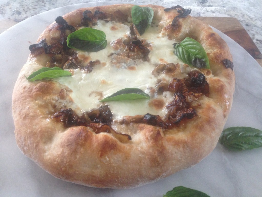 Well Dined | Caramelized Onion and Burrata Pizza