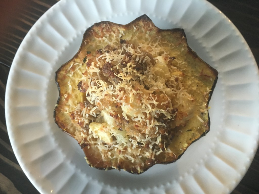 Well Dined | Sausage and Apple Stuffed Acorn Squash