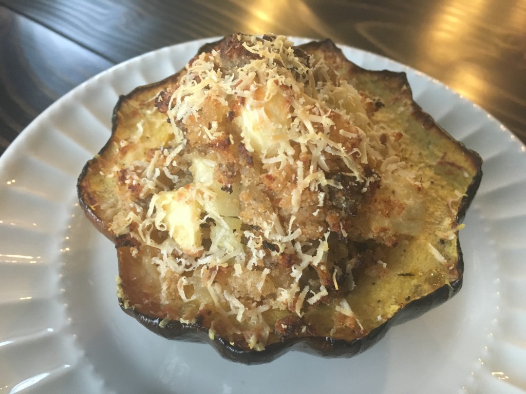Well Dined | Sausage and Apple Stuffed Acorn Squash