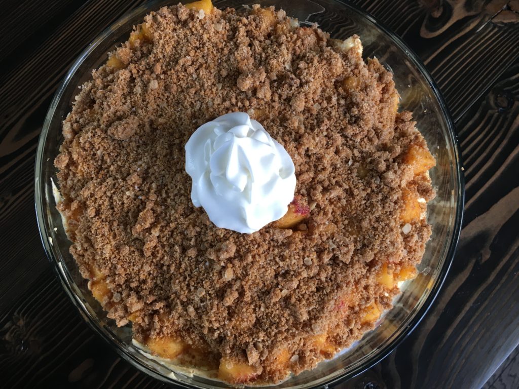 Well Dined | Peach Cobbler Trifle
