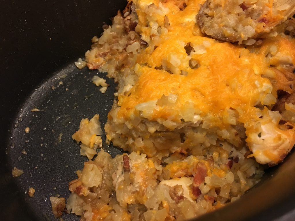 Well Dined | Chicken, Bacon, and Ranch Slow Cooker Tater Tot Casserole