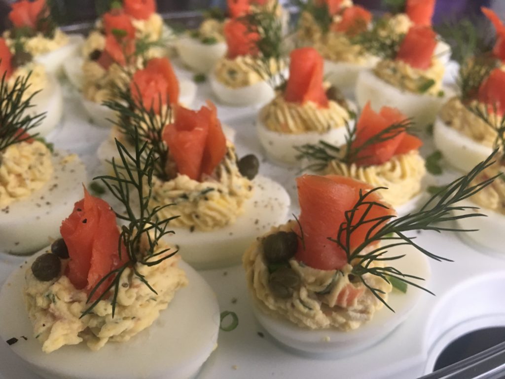 Well Dined | Smoked Salmon Deviled Eggs