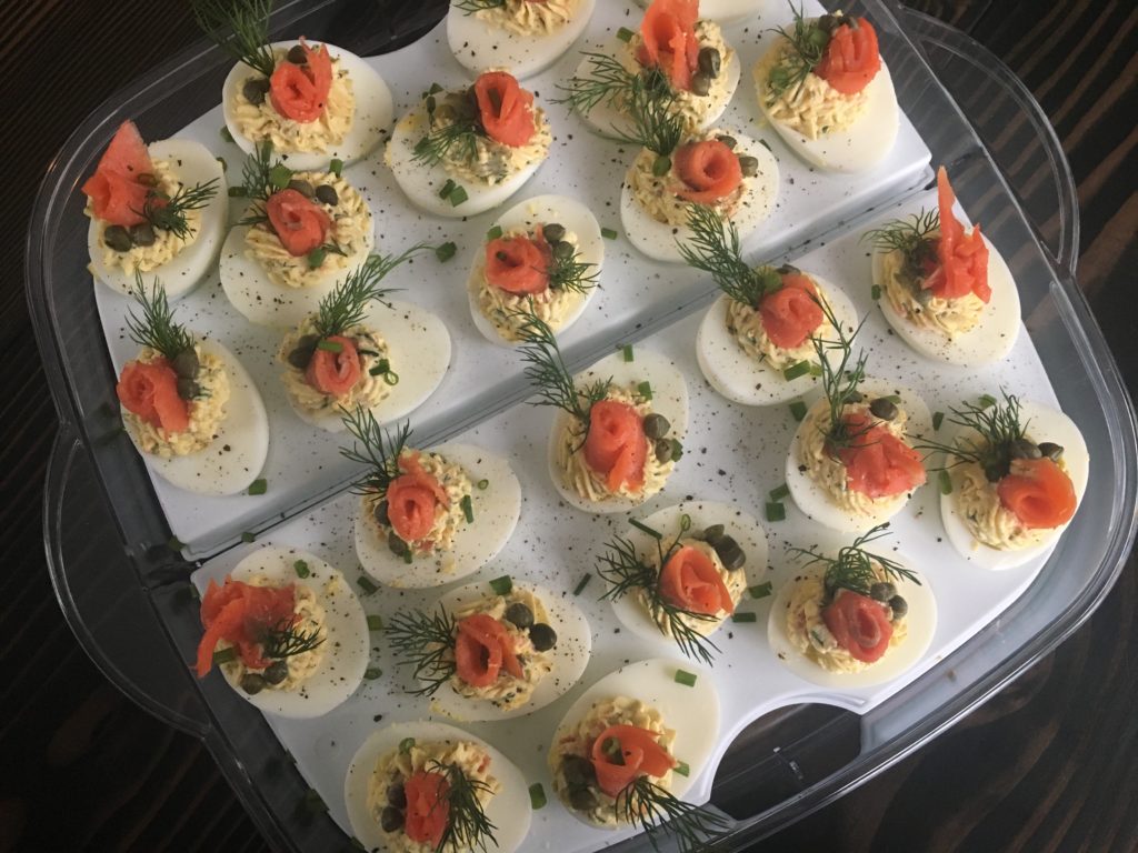 Well Dined | Smoked Salmon Deviled Eggs