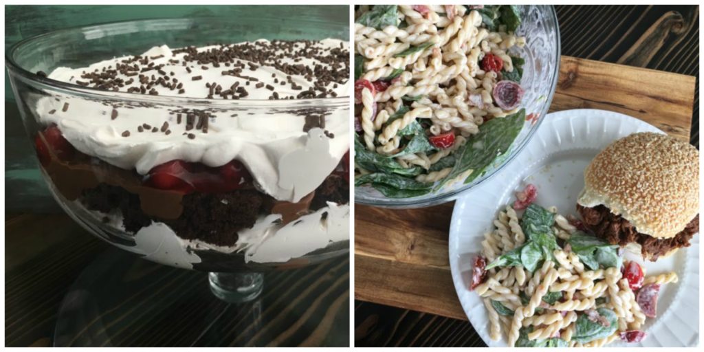 Well Dined | BBQ Beef Sandwiches, BLT Pasta Salad, Black Forest Trifle